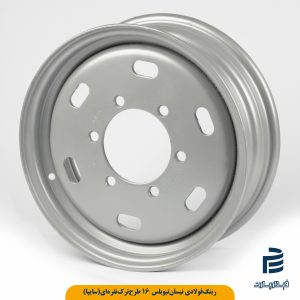 رینگ فولادی نیسان تیوبلس "16 طرح ترک نقره ای